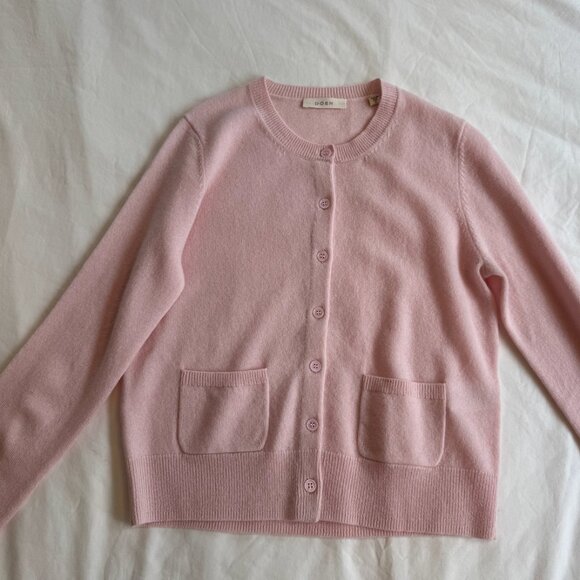 Doen pink fraya cashmere cardigan - Picture 2 of 3